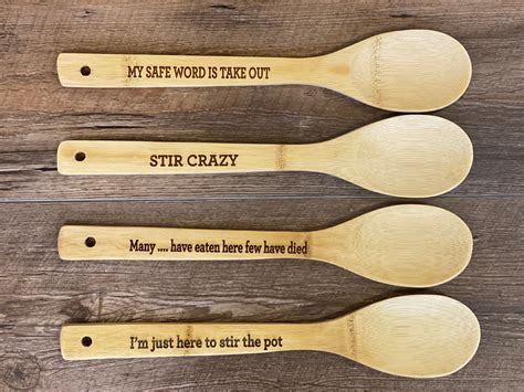 Personalized Wooden Spoon Custom Engraved Wooden Utensils - Etsy ...
