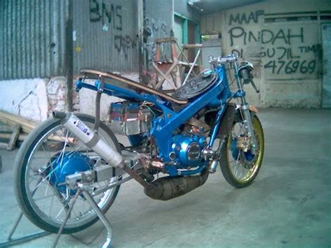 Motor Drag Race- Balap Drag Liar: Kawasaki Ninja Blue Chassis