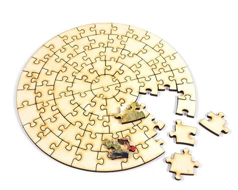 Round Personalized Puzzles From Wood Photo Jigsaw Puzzle - Etsy