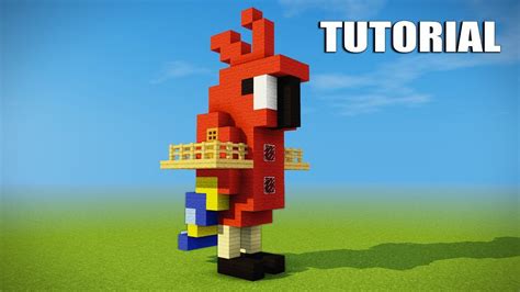 Minecraft Tutorial: How to make a Parrot house - Cool Survival House - T... | Minecraft tutorial ...