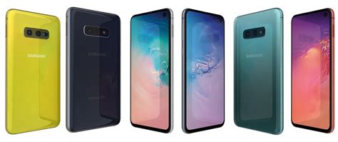 Samsung galaxy s10e colors 3D model - TurboSquid 1390742