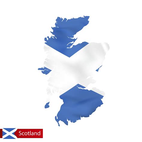 Scotland map with waving flag of country. 34323535 Vector Art at Vecteezy