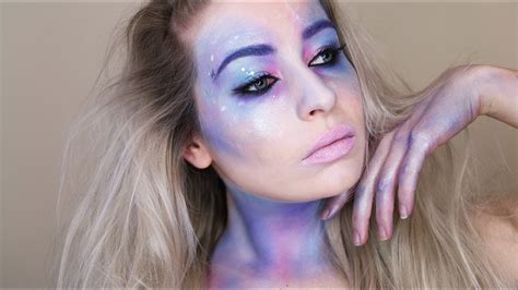 PASTEL GALAXY HALLOWEEN MAKEUP TUTORIAL! - YouTube