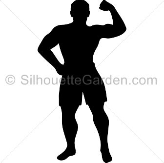 Muscle Man Silhouette