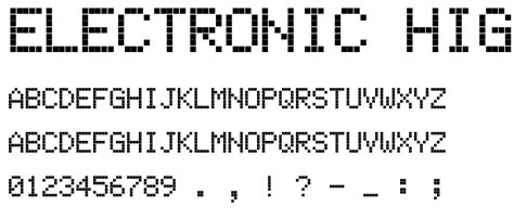 Electronic Highway Sign Font : Techno LCD : pickafont.com