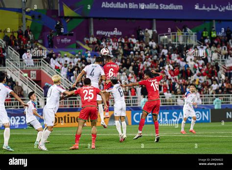 Doha, Qatar. 22 January, 2024. OMAN VS THAILAND ：Group F - AFC Asian Cup Qatar at Abdullah Bin ...