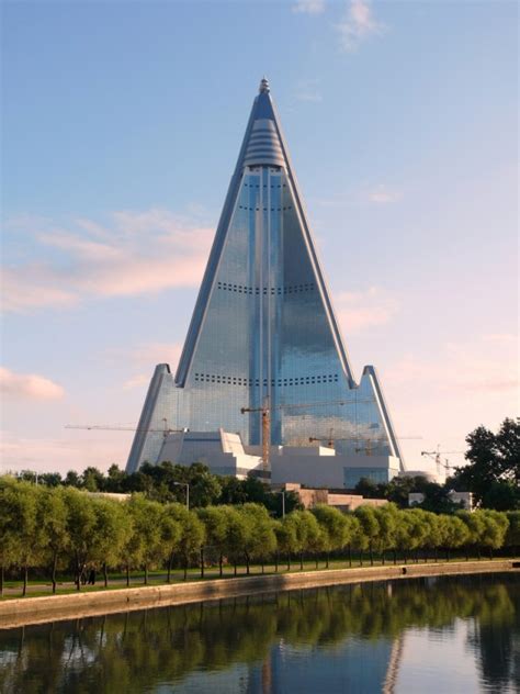 Nearly finished Ryugyong Hotel in Pyongyang North Korea - Photorator