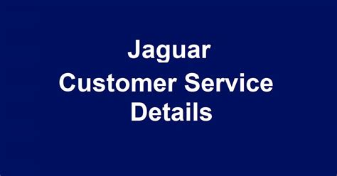 Jaguar Customer Service