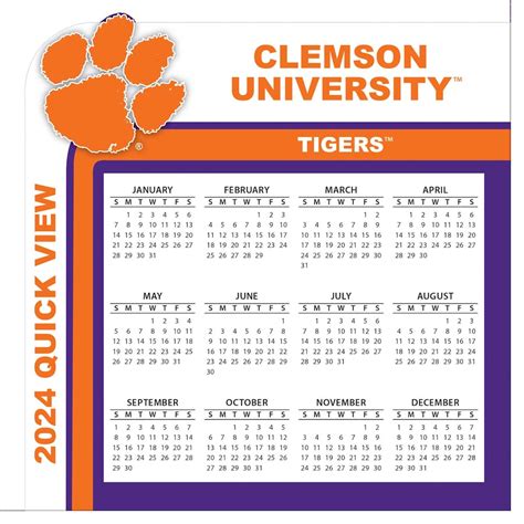 Clemson University 2024 Schedule - Viki Almeria