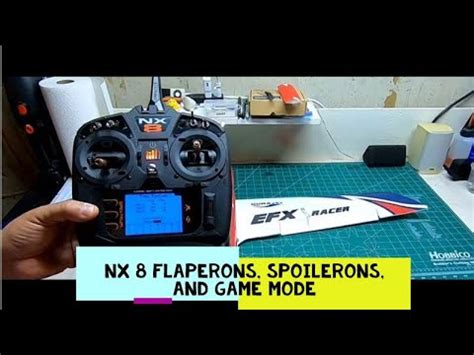 NX 8 Advanced Functions - Flaperons, Spoilerons, and Game Mode - YouTube