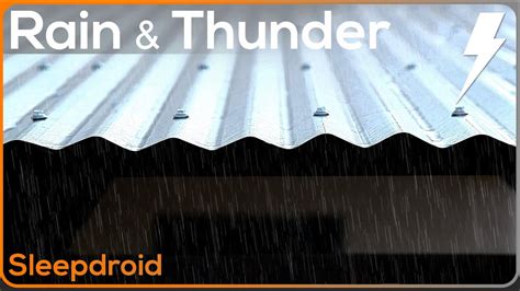 Rain on metal roof with thunder – Builders Villa