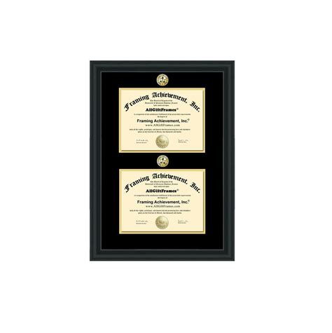 Double Logo Degree Frame Graduation College Diploma Frames University ...