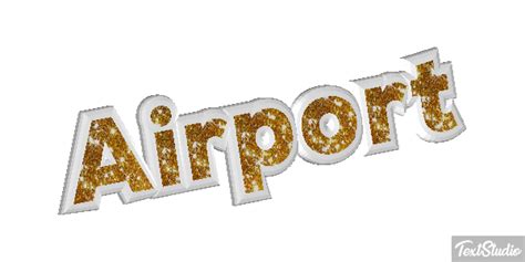 Airport Word Animated GIF Logo Designs