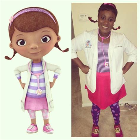 Doc McStuffins costume for adults. White lab coat, pink skirt/tutu ...