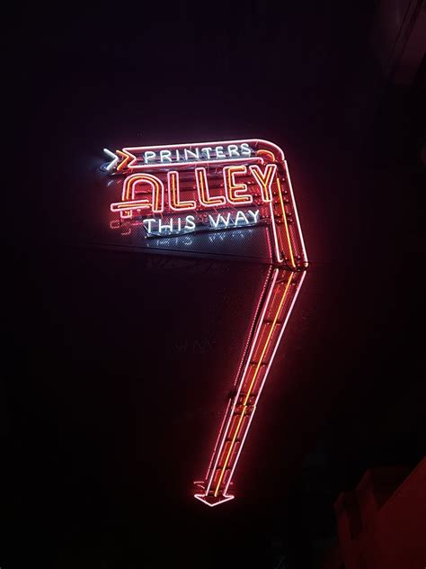 Printers Alley Custom Neon Sign — Radtron Studio