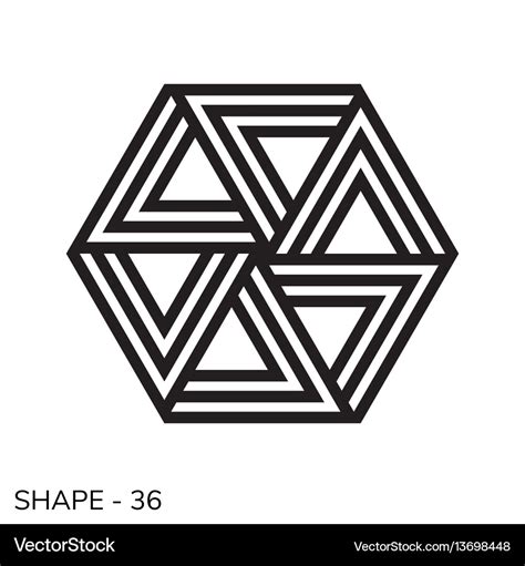 Simple geometric shape Royalty Free Vector Image