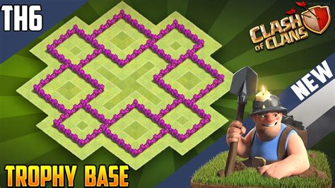 New 'SUPREME' TH6 TROPHY Base 2018!! COC Best Town Hall 6 (TH6) Trophy ...