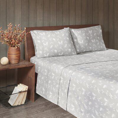 Split Cal King Flannel Sheets | Wayfair