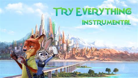 Zootopia - Try Everything - Official Instrumental ( Lyrics ) - YouTube