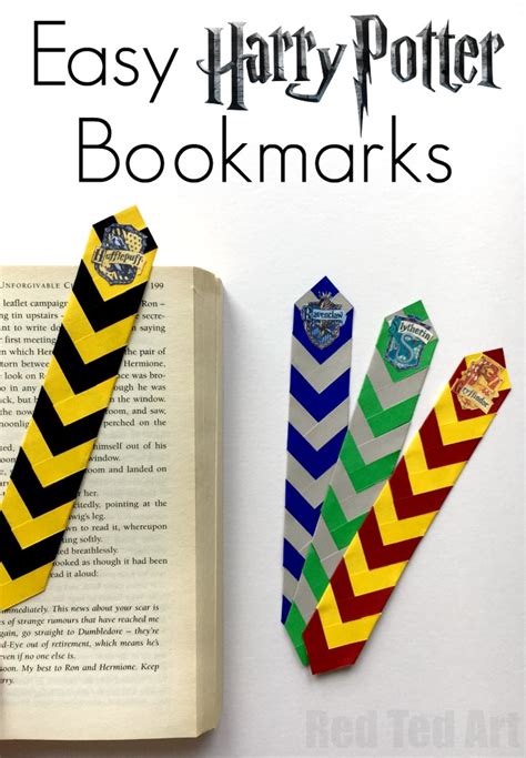 Easy Harry Potter Bookmarks - Red Ted Art - Kids Crafts | Harry potter bookmark, Harry potter ...