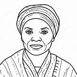 Harriet Tubman Clipartmag Drawing Coloring Sketch Page sketch template