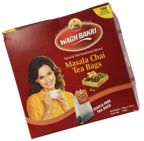 Wagh Bakri Masala Chai 100 Tea Bags 200 gm #37744 | DesiClik.com, USA