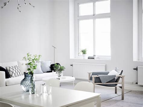 Simple and Minimalist All-White Apartment in Gothenburg - Nordic Design