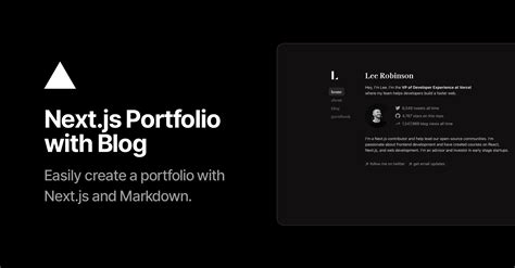 Next.js Portfolio with Blog – Vercel