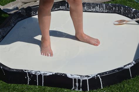 Giant Oobleck Tray - Walking on Oobleck