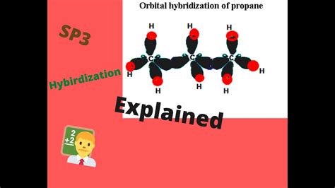 sp3 hybridization in details with Propane molecular Orbital - YouTube