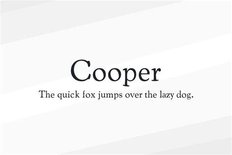 Cooper* Typeface Font - Download Free - JustFreeFonts.com