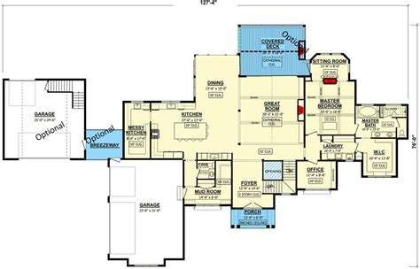 The Chestnut floorplan first floor - Remington Homes