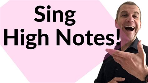 How to Sing High Notes - YouTube