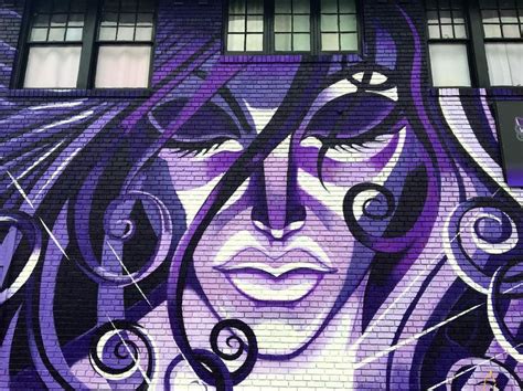 Purple Graffiti Murals