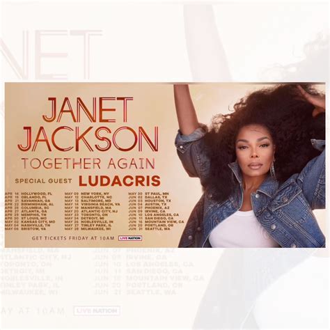 Global Icon Janet Jackson Announces "Together Again Tour" with Special Guest Ludacris ...