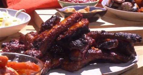 John Torode barbecued pork belly and ribs with Korean BBQ Sauce recipe ...