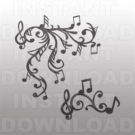 Music Notes SVG File Fancy Music Notes SVG Music Lover Svg Musician Svg ...