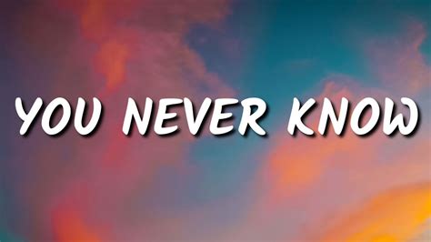 BLACKPINK - You Never Know (Lyrics) - YouTube