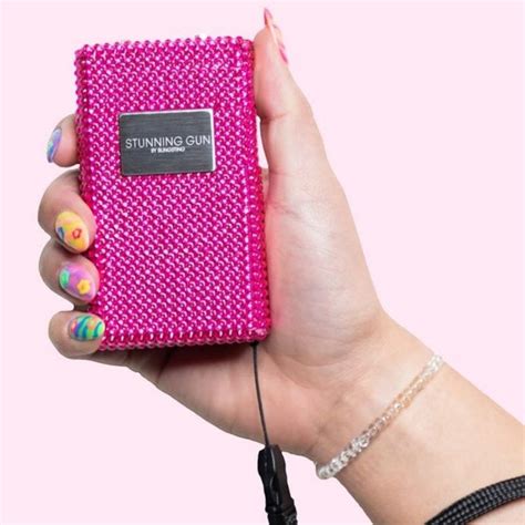 Zap Dazzle Pink Rhinestone Stun Gun | Defense Divas®