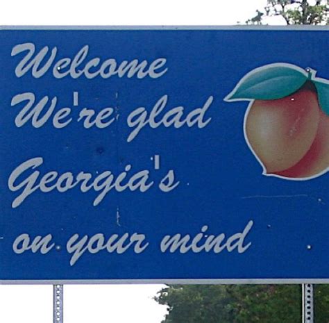 The ga sign :) | Georgia, Georgia state, Welcome sign