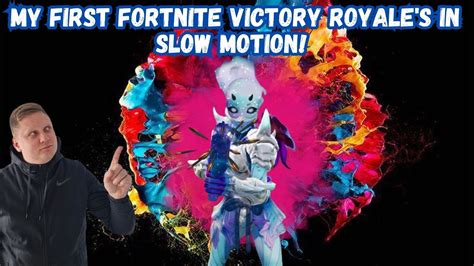 MY TWO FORTNITE VICTORY ROYALE'S FIRST TIME IN SLOW MOTION! - YouTube