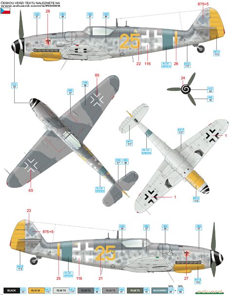 Messerschmitt Bf 109G-14 EJG 2 Camouflage Color Profile