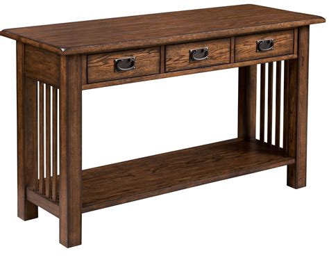 Canyon Ii Mid Tone Oak Sofa Table from Hammary (569-925) | Coleman ...