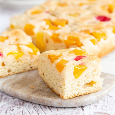 Easy Three Ingredient Fruit Cocktail Cake - Helen's Fuss Free Flavours