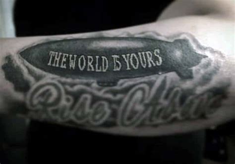 30 The World Is Yours Tattoo Designs for Men