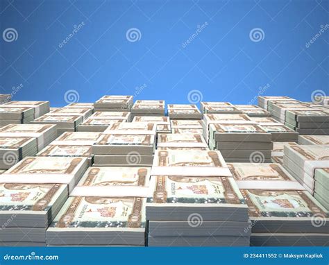 Nakfa Money. Nakfa Banknotes. 10 ERN Afar Bills. 3d Illustration Stock ...