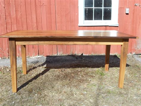Hand Made Reclaimed Chestnut Farmhouse Dining Table by Out in the Barn designs | CustomMade.com
