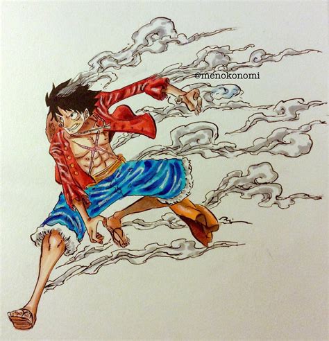 Luffy Gear Second Drawing