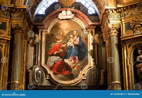 Great Paintings with Mother of God Inside Golden Interiors of 16th ...