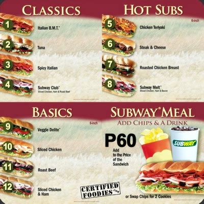 Review: Subway Sandwiches at SM Mall of Asia